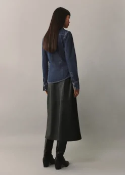 MANGO Koszule I Bluzki*Koszula dżinsowa z kieszeniami