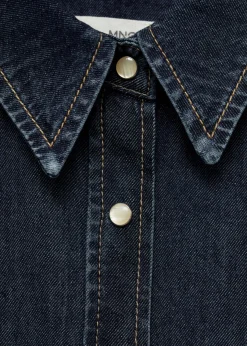 MANGO Koszule I Bluzki*Koszula dżinsowa z kieszeniami