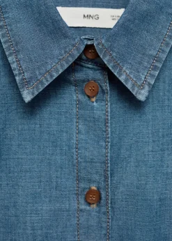 MANGO Koszule I Bluzki*Koszula dżinsowa z kieszenią