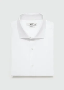 MANGO Koszule*Koszula garniturowa regular fit z teksturą