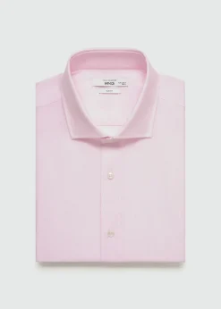 MANGO Koszule|Koszule*Koszula garniturowa slim fit z diagonalu w mikropaski