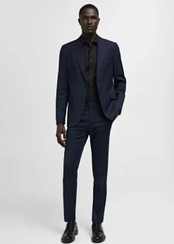 MANGO Koszule|Koszule*Koszula garniturowa slim fit z bawełnianej popeliny