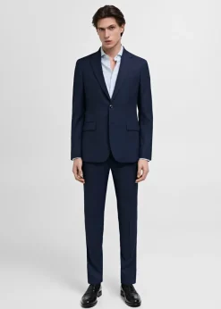 MANGO Koszule|Koszule*Koszula garniturowa slim fit z bawełny w paski