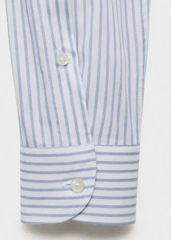 MANGO Koszule|Koszule*Koszula garniturowa slim fit z bawełny w paski