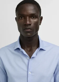 MANGO Koszule|Koszule*Koszula garniturowa slim fit z diagonalu z drobnym wzorem