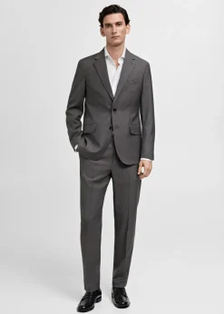 MANGO Koszule|Koszule*Koszula garniturowa slim fit z bawełny