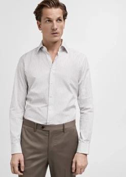 MANGO Koszule|Koszule*Koszula garniturowa z 100% bawełny w paski