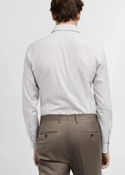 MANGO Koszule|Koszule*Koszula garniturowa z 100% bawełny w paski