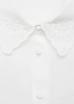 MANGO Koszule I Bluzki*Koszula haftowana z ażurowym motywem