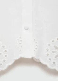 MANGO Koszule I Bluzki*Koszula haftowana z ażurowym motywem