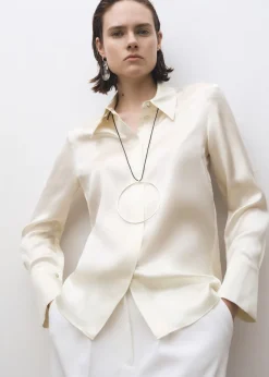 MANGO Koszule I Bluzki*Koszula jedwabna satynowa