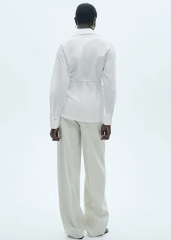 MANGO Koszule I Bluzki*Koszula kopertowa z lyocellu z węzłem