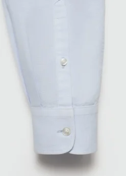 MANGO Koszule*Koszula lniana classic fit ze stójką