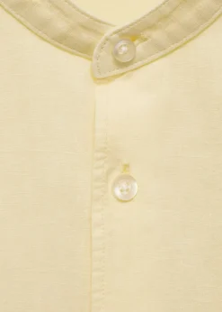 MANGO Koszule*Koszula lniana classic fit ze stójką
