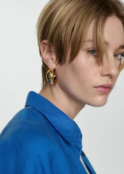 MANGO Koszule I Bluzki*Koszula lniana z krótkim rękawem