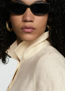 MANGO Koszule I Bluzki*Koszula lniana z krótkim rękawem