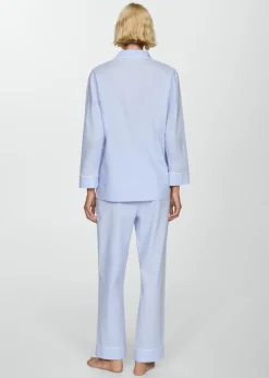 MANGO Piżamy|Piżamy*Koszula od piżamy z kontrastowymi lamówkami