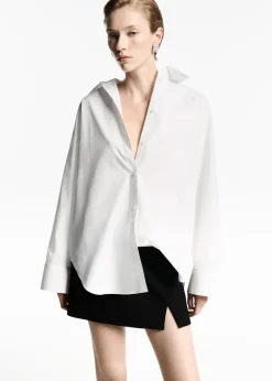 MANGO Koszule I Bluzki*Koszula oversize 100% bawełna