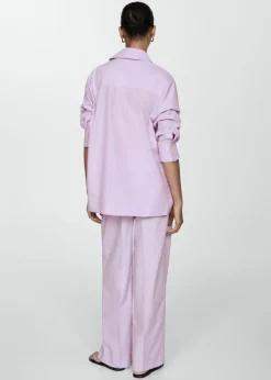 MANGO Koszule I Bluzki*Koszula oversize w pasy