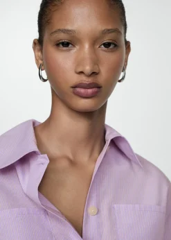 MANGO Koszule I Bluzki*Koszula oversize w pasy