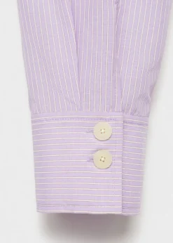 MANGO Koszule I Bluzki*Koszula oversize w pasy