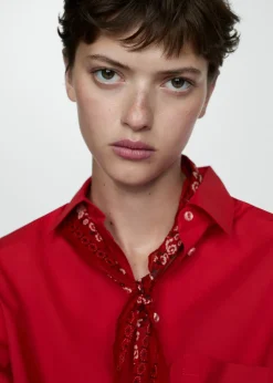 MANGO Koszule I Bluzki*Koszula oversize z kieszenią