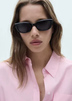 MANGO Koszule I Bluzki*Koszula oversize z kontrastowym dołem