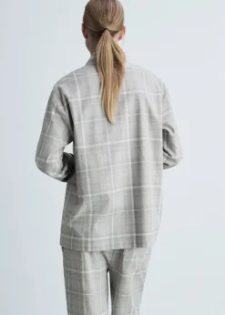 MANGO Piżamy|Piżamy*Koszula piżamowa z flaneli w kratę