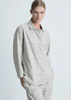 MANGO Piżamy|Piżamy*Koszula piżamowa z flaneli w kratę