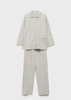 MANGO Piżamy|Piżamy*Koszula piżamowa z flaneli w kratę