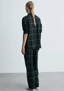 MANGO Piżamy|Piżamy*Koszula piżamowa z flaneli w kratę