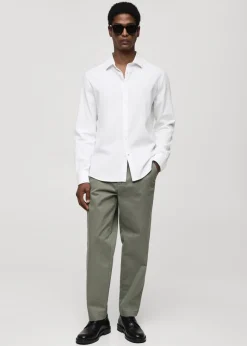 MANGO Koszule*Koszula regular fit z 100% bawełny z teksturą