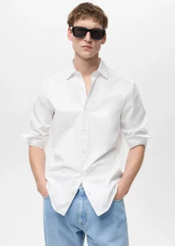 MANGO Koszule*Koszula regular fit z 100% bawełny