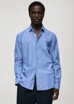 MANGO Koszule*Koszula regular fit z 100% bawełny w paski