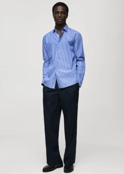 MANGO Koszule*Koszula regular fit z 100% bawełny w paski