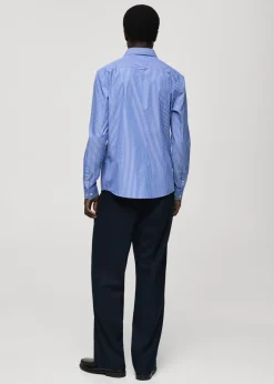 MANGO Koszule*Koszula regular fit z 100% bawełny w paski