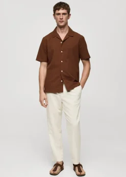 MANGO Koszule*Koszula regular fit z 100% kory bawełnianej