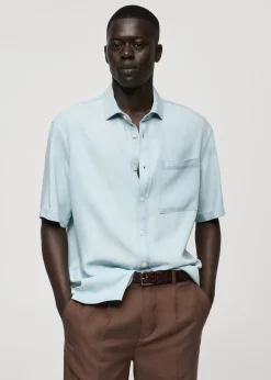MANGO Koszule*Koszula regular fit z 100% tencelu
