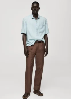 MANGO Koszule*Koszula regular fit z 100% tencelu