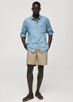 MANGO Koszule*Koszula regular fit z 100% tencelu