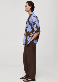 MANGO Koszule*Koszula regular fit z bawełny z nadrukiem