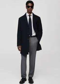 MANGO Koszule*Koszula regular fit z bawełny w paski