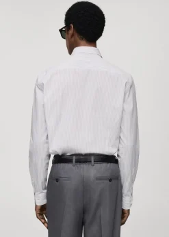 MANGO Koszule*Koszula regular fit z bawełny w paski