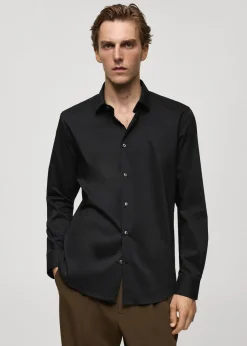 MANGO Koszule*Koszula regular fit z bawełny ze stretchem