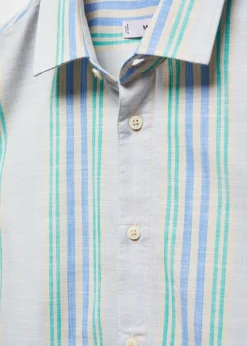 MANGO Koszule*Koszula regular fit z bawełny z nadrukiem