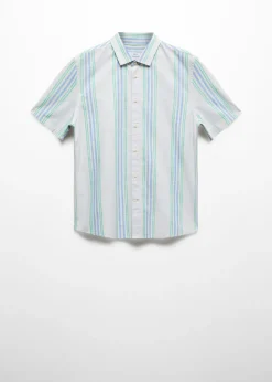 MANGO Koszule*Koszula regular fit z bawełny z nadrukiem