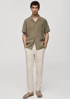 MANGO Koszule*Koszula regular fit z bawełny i modalu