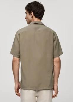 MANGO Koszule*Koszula regular fit z bawełny i modalu
