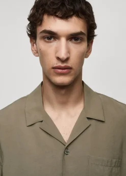 MANGO Koszule*Koszula regular fit z bawełny i modalu