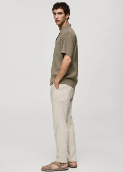 MANGO Koszule*Koszula regular fit z bawełny i modalu